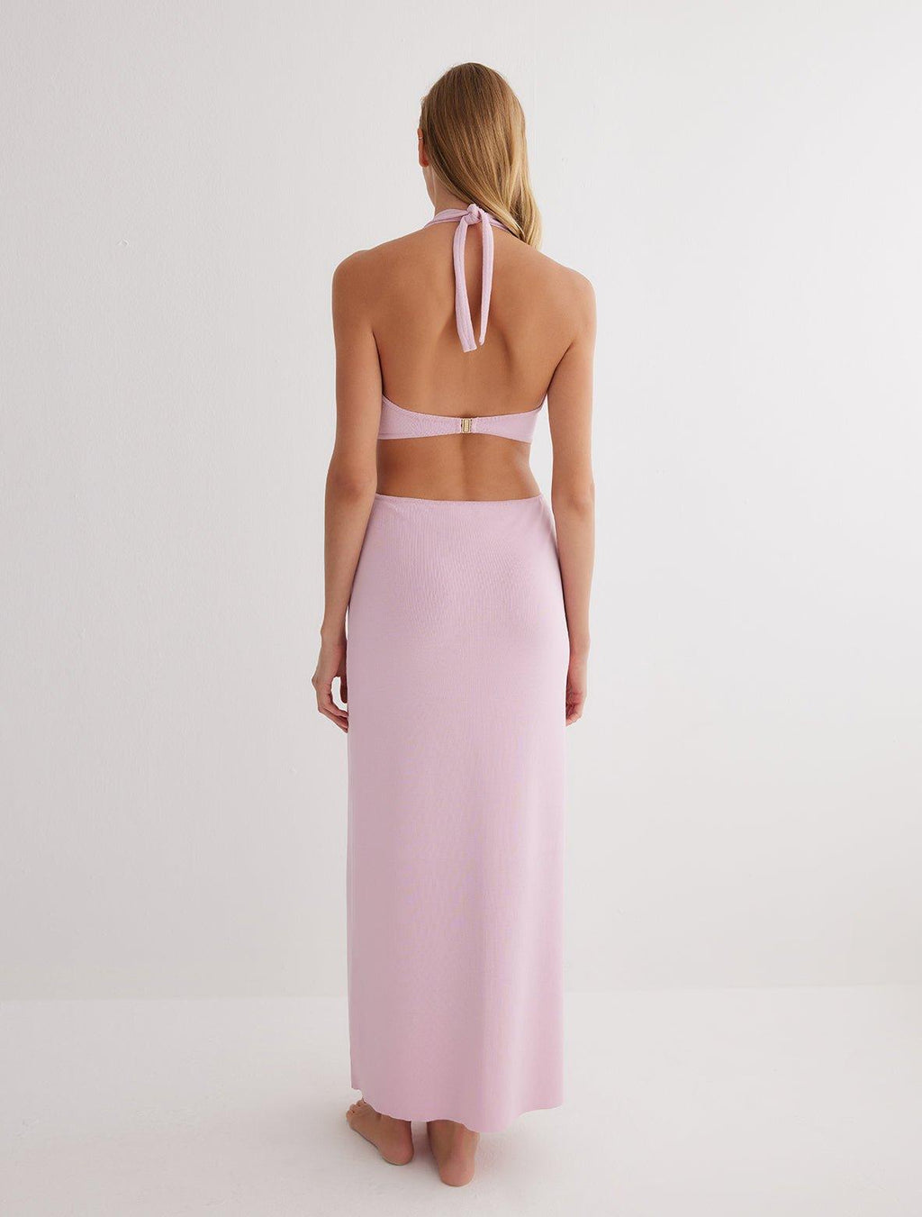 Clemence Pink Knitted Dress