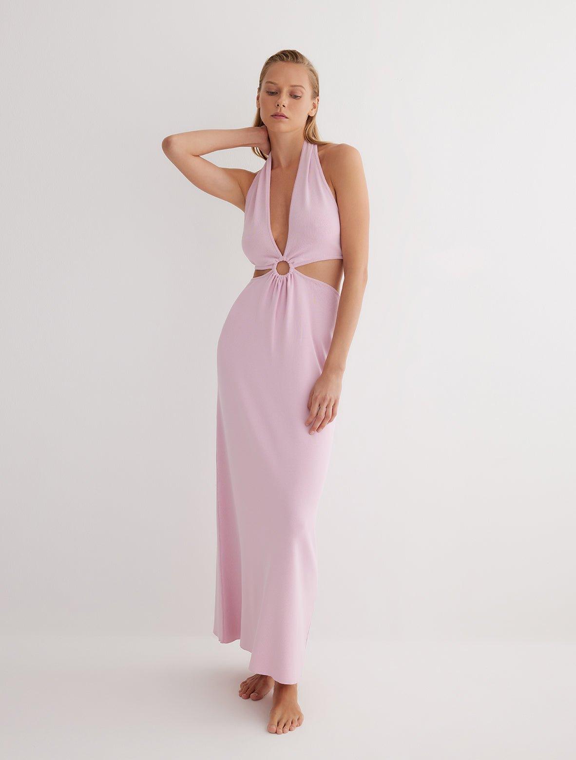 Clemence Pink Knitted Dress