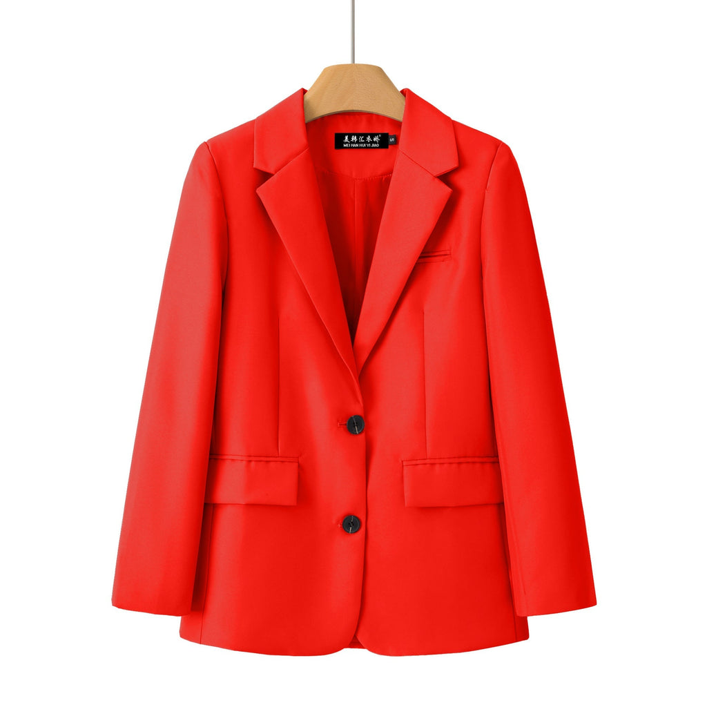 Women's Casual Chic Plaid Coat – Long Sleeve Pocket Jacket