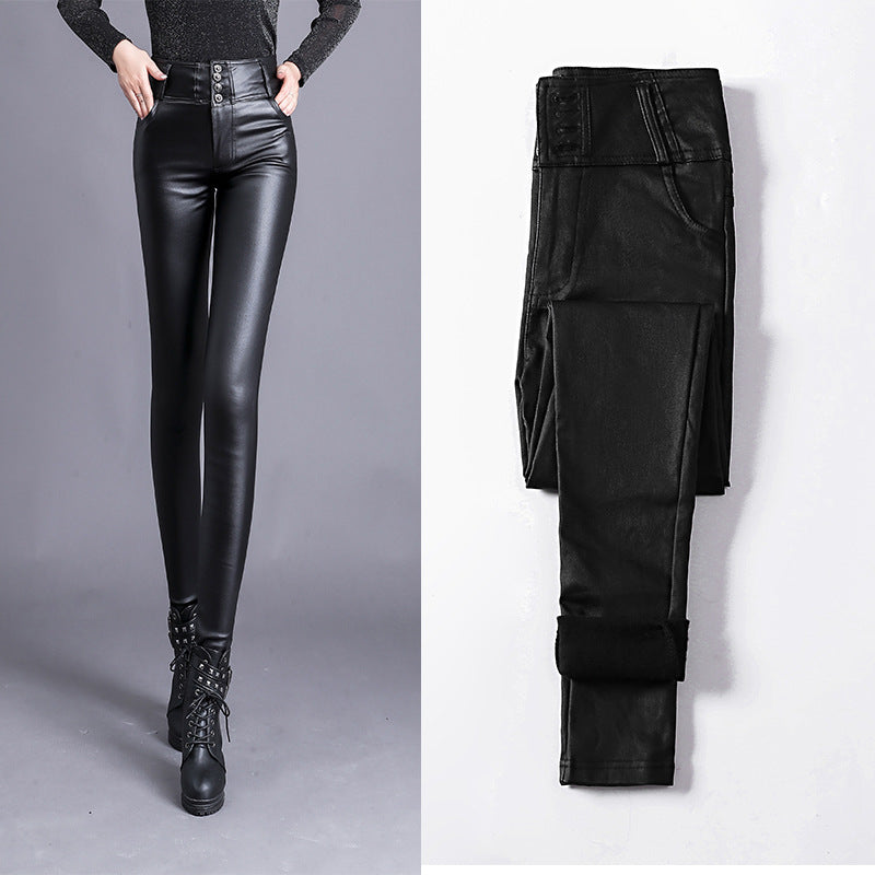 Womens High Waist Outer Leggings