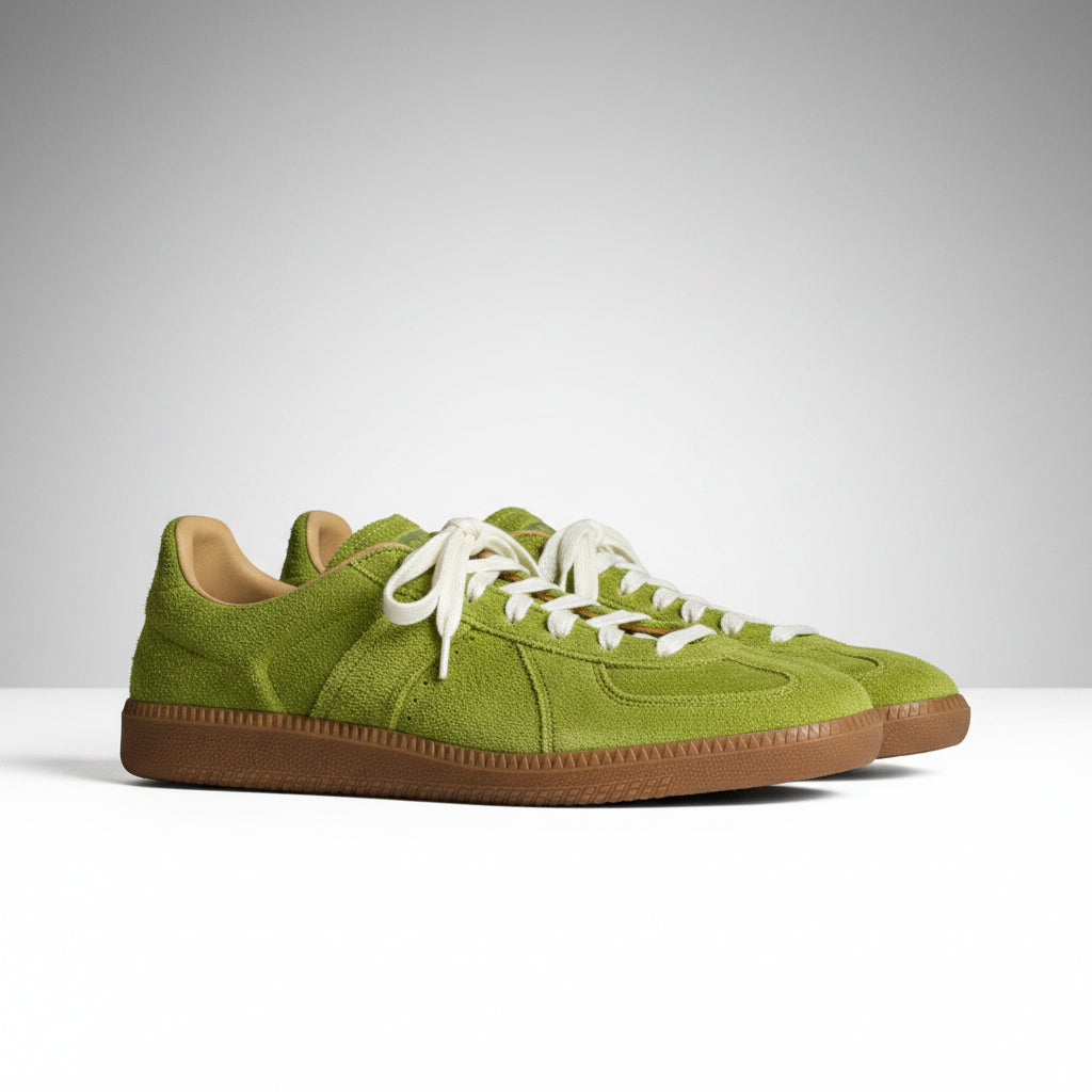 Retro Suede Elastic Band Shoes – Unisex Genuine Cowhide Casual Shoes