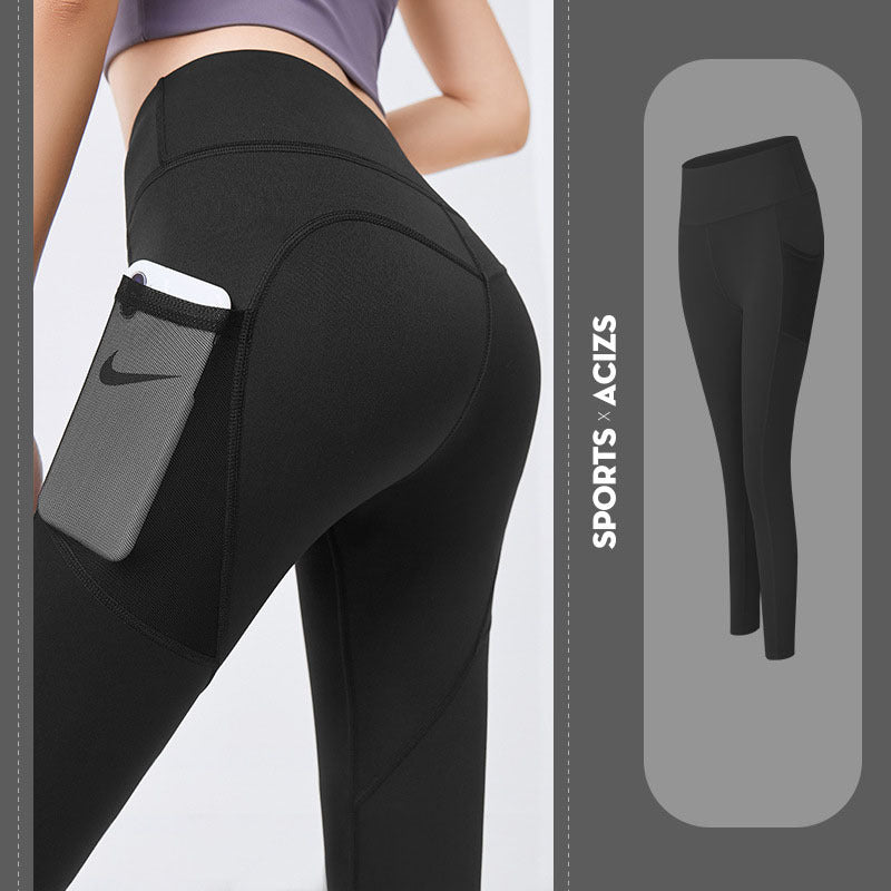 🧘‍♀️ Women's High-Waisted Yoga Leggings with Pockets