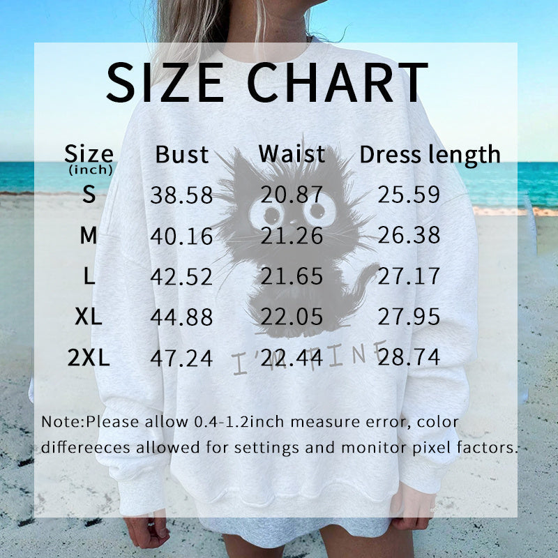 Women's Cute Kitten Graphic Sweatshirt