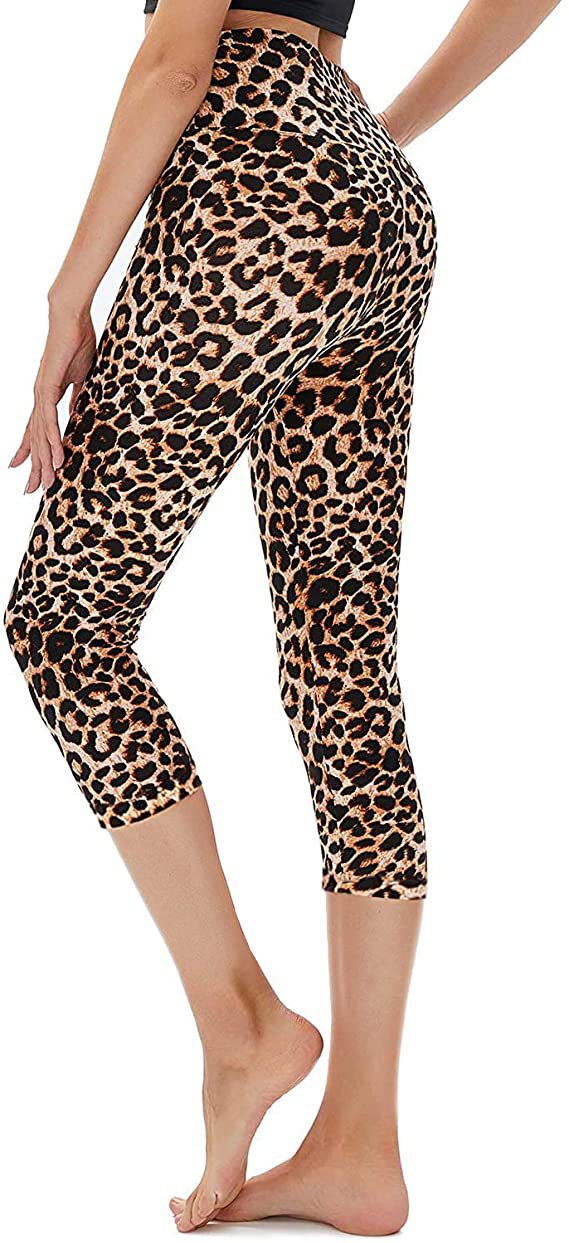 Cropped High-Rise Print Leggings – USA Flag Print Patriotic Workout Pants - 19 Styles