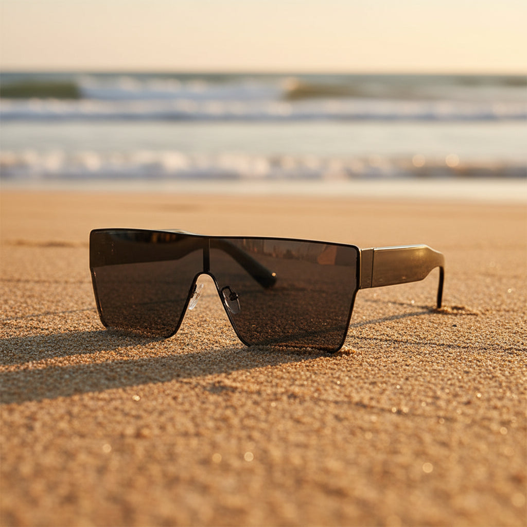 Square Metal Frame Sunglasses – Hip-Hop European Fashion
