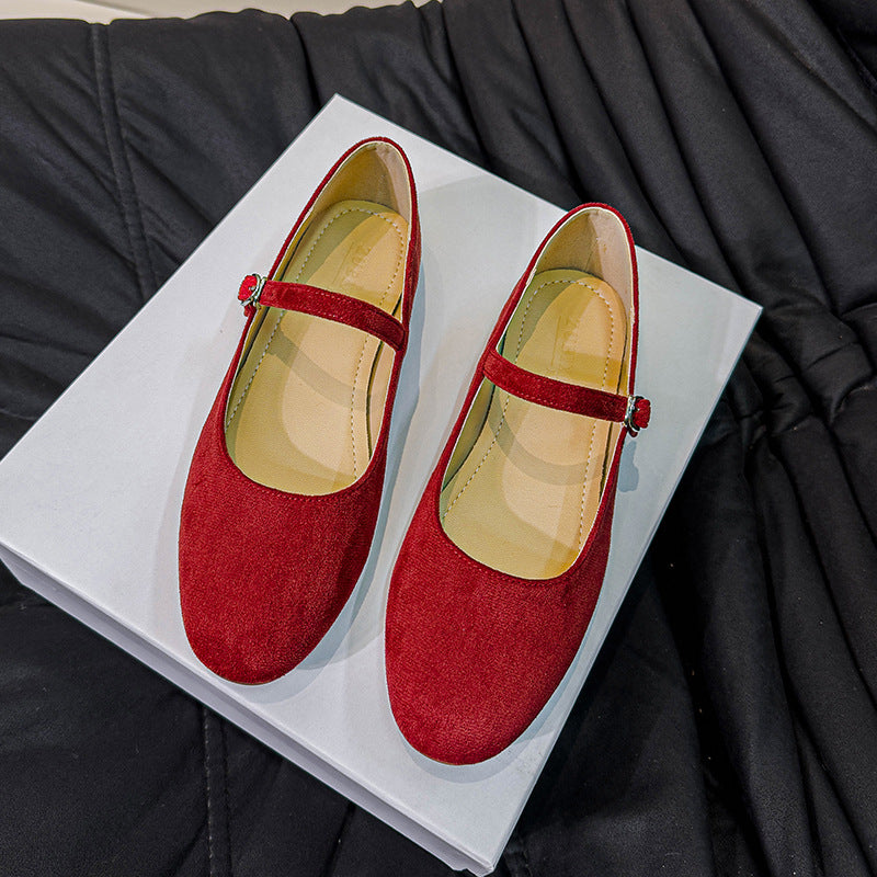 Women's Flat Vintage Mary Jane Pumps
