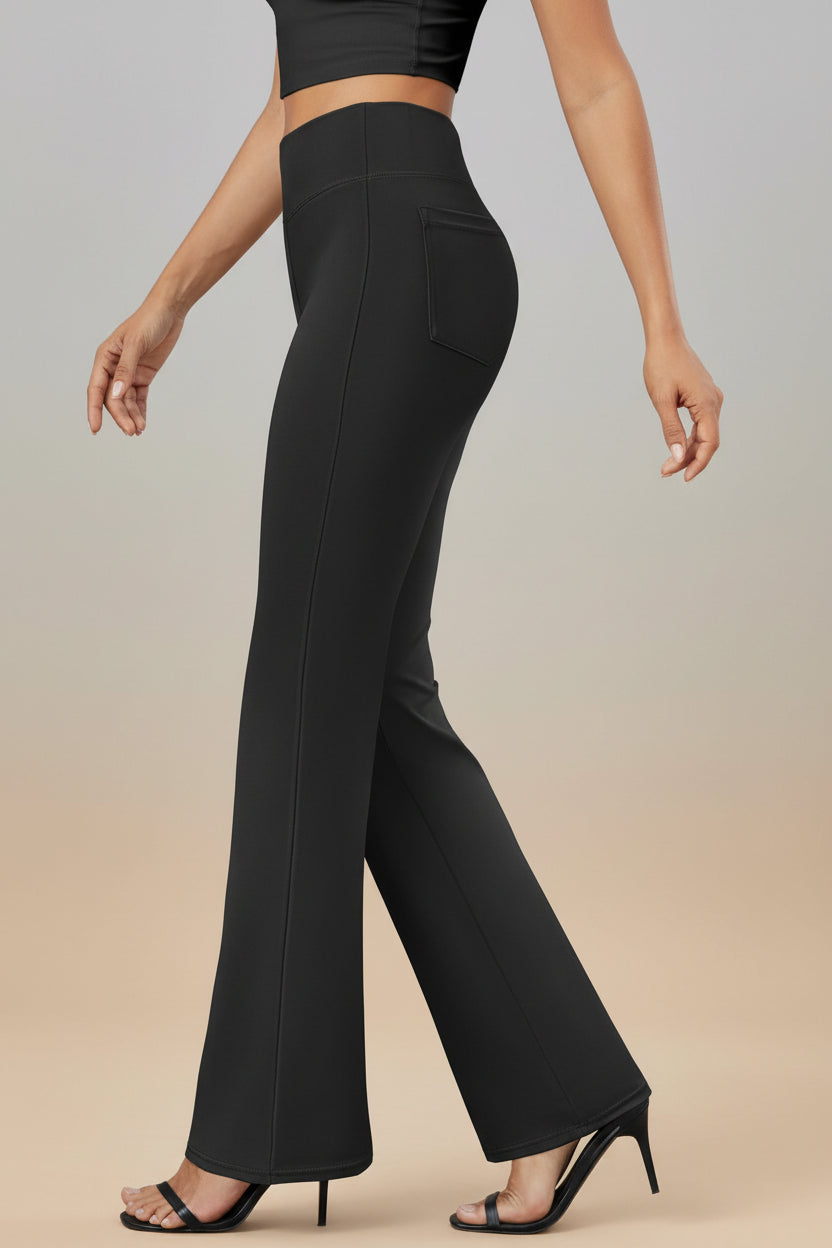 Business-Casual High-Waisted Stretch Trousers for Women