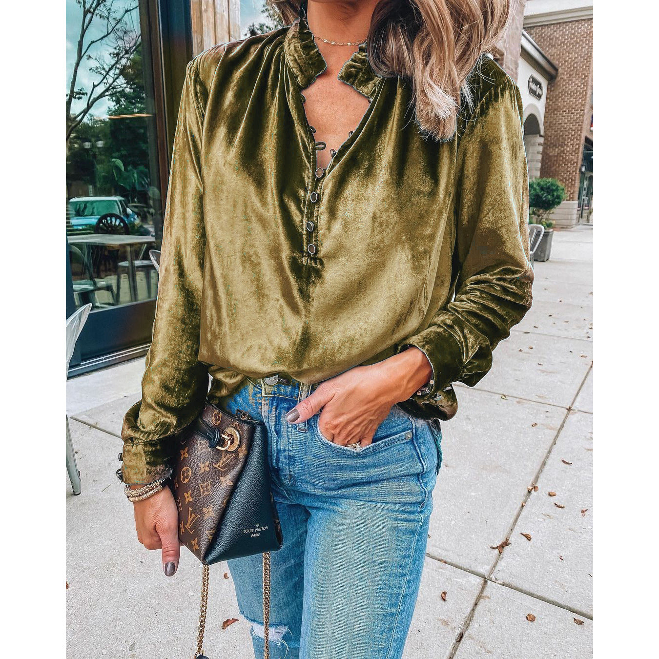 Solid Color Midi Dress | Relaxed Fit Women's Dress