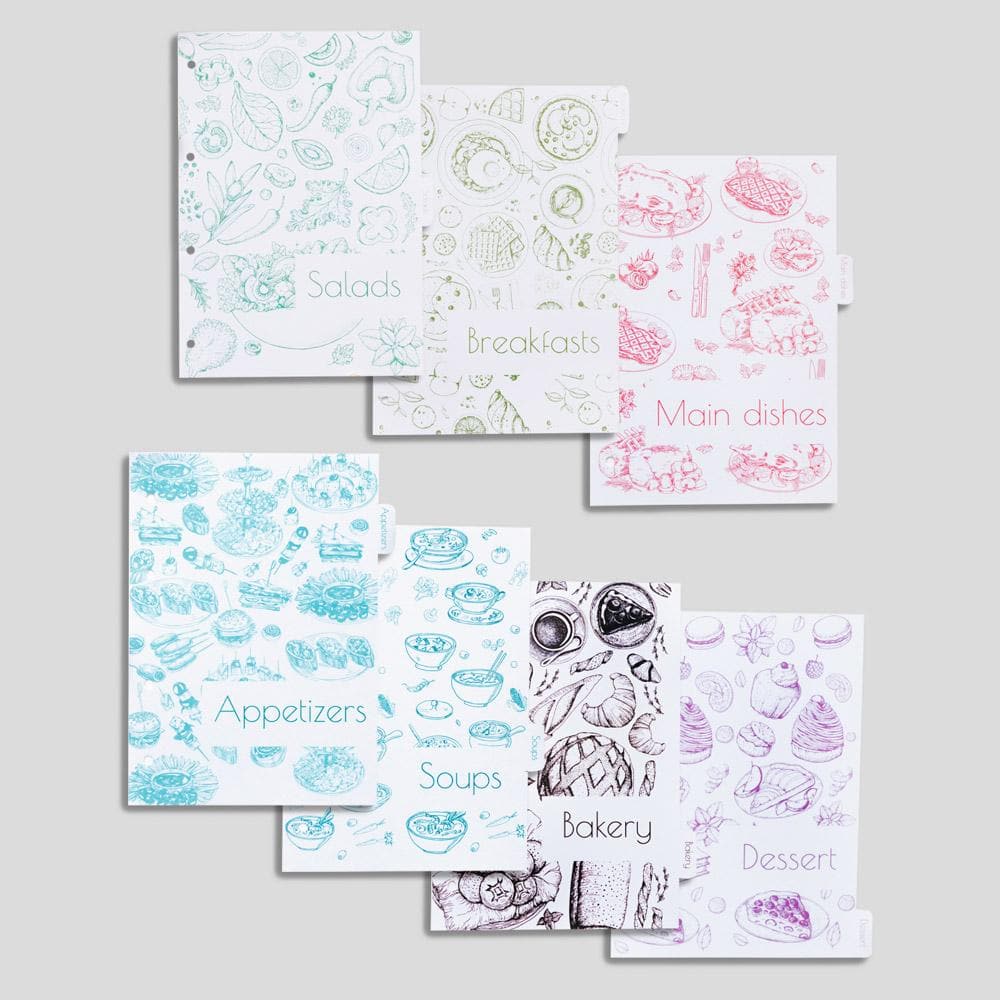 Free Dividers for Recipe Book