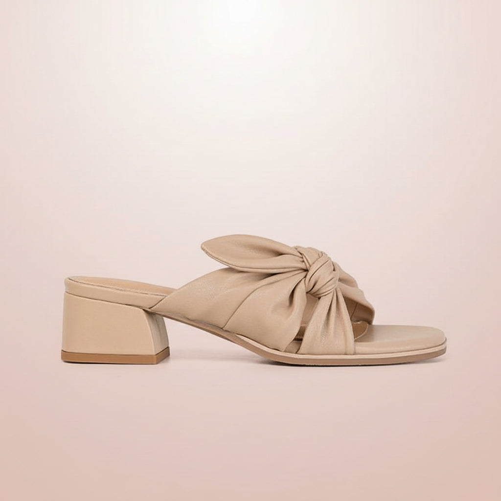 Women's Flat Strap Sandals – Indoor Outdoor Leather Patchwork