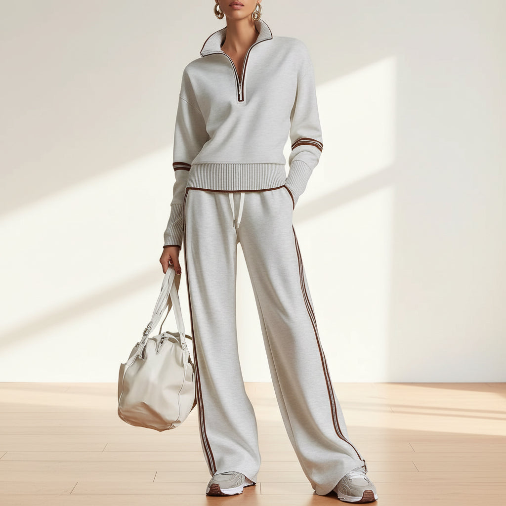 Women’s Casual Long Sleeve Two Piece Sports Set