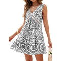 Boho V-Neck Sleeveless Summer Beach Dress