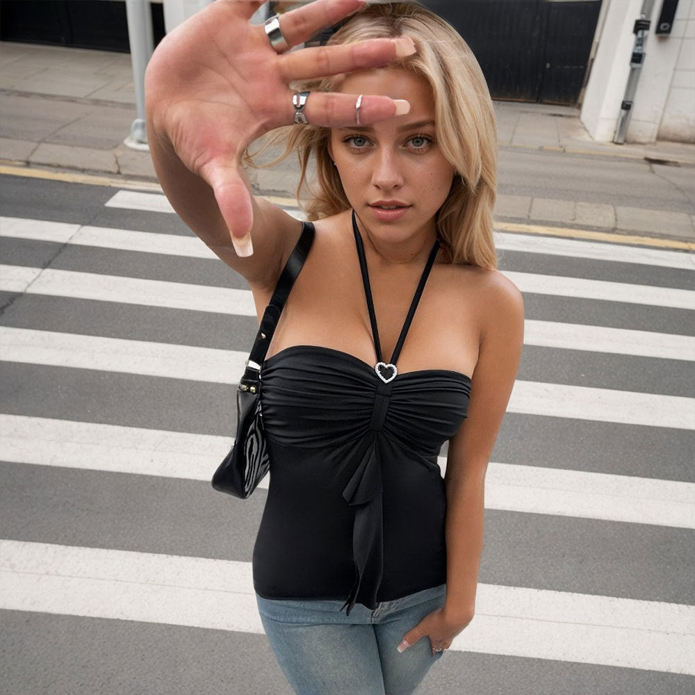 ✨ Women's Halterneck Backless Sleeveless Top