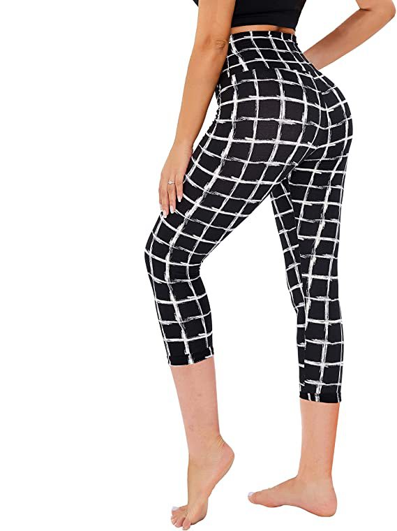 Cropped High-Rise Print Leggings – USA Flag Print Patriotic Workout Pants - 19 Styles