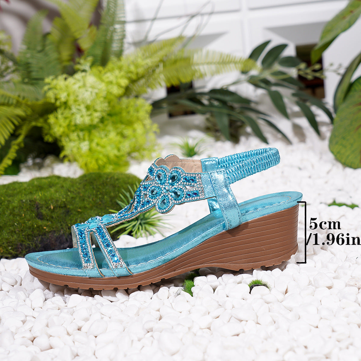 Bohemian Thick-Sole Wedge Sandals – 3 Colors EU 36–42