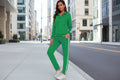 Women’s Fashionable Printed Sports Long-Sleeve Hoodie Set