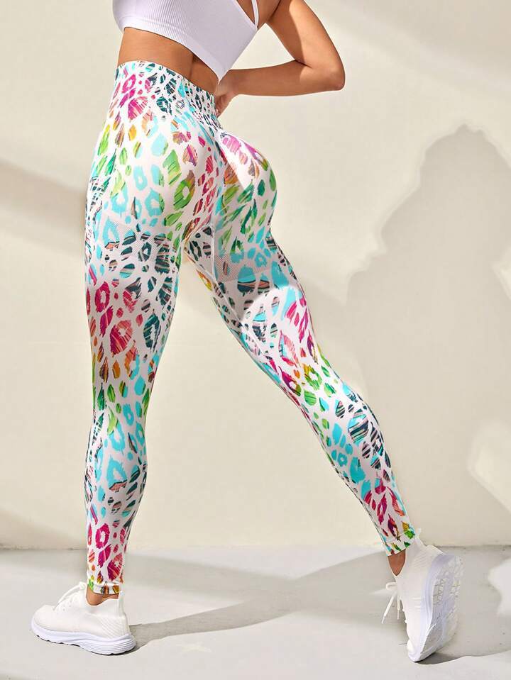 🍑 Printed Seamless High-Waist Hip-Lift Yoga Leggings