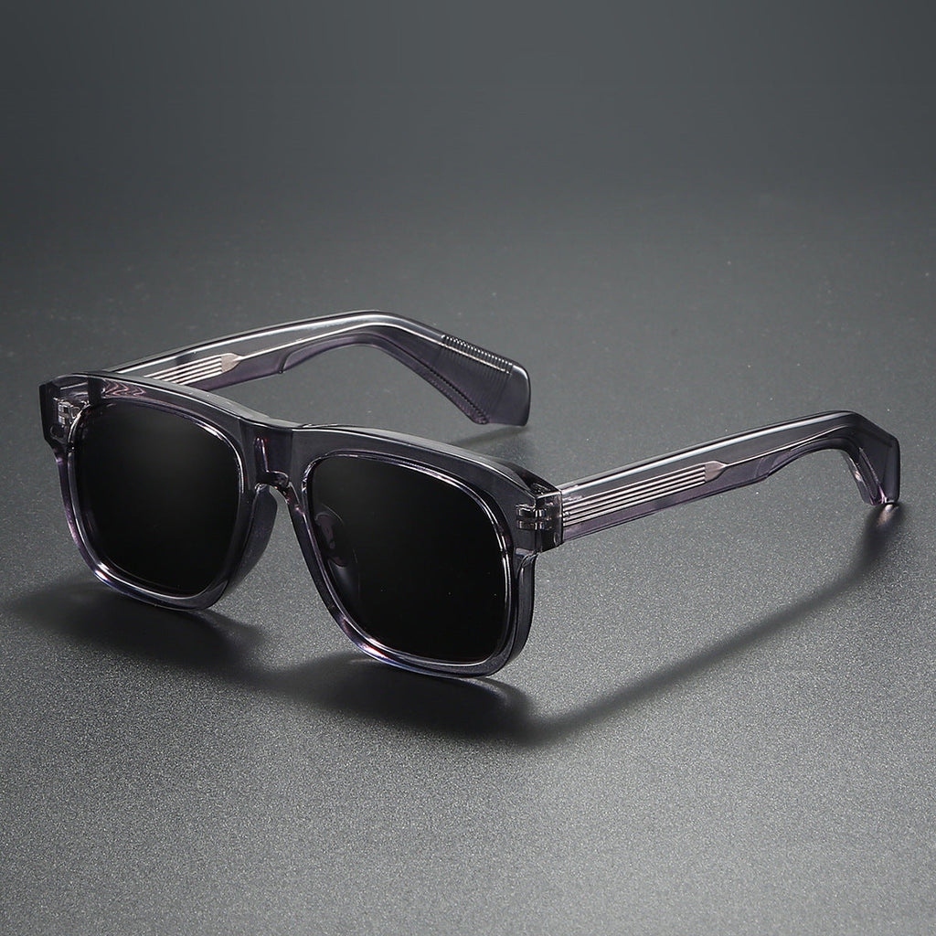 Acetate-Style Polarized Fashion Sunglasses – Unisex Luxury Look