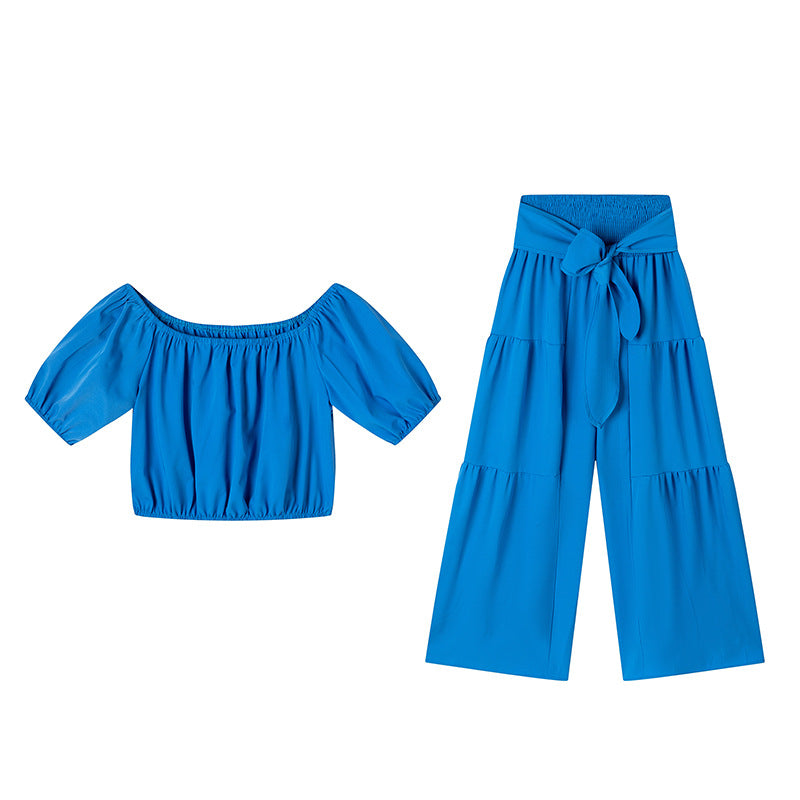 High-Waist Flared Pants & Top Two-Piece Set – 7 Colors, S–2XL