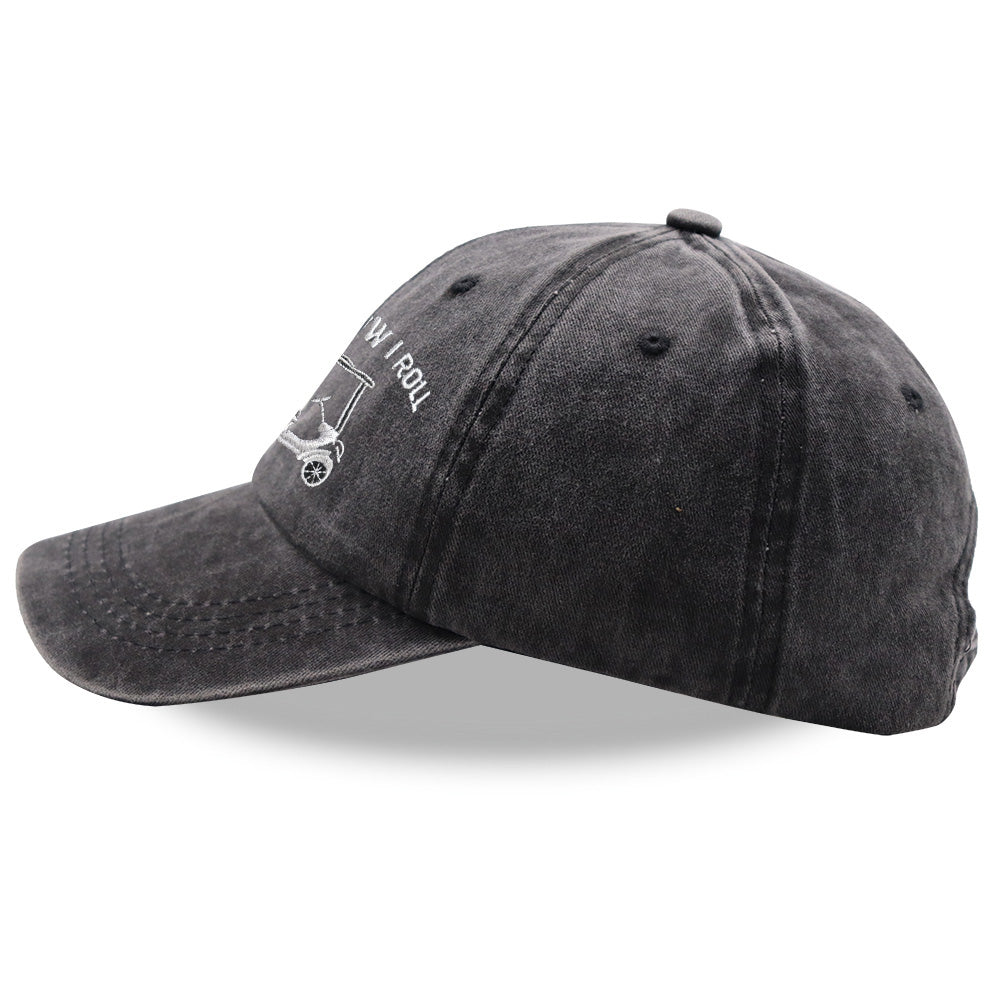 Funny Golf Cart Hat Adjustable Baseball Cap