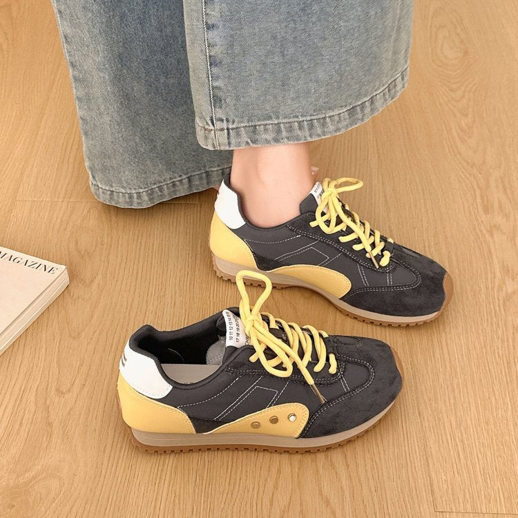 Women's Platform Lace-Up Sneakers | German Trainer Style Height-Increasing Casual Shoes | EU 36–40