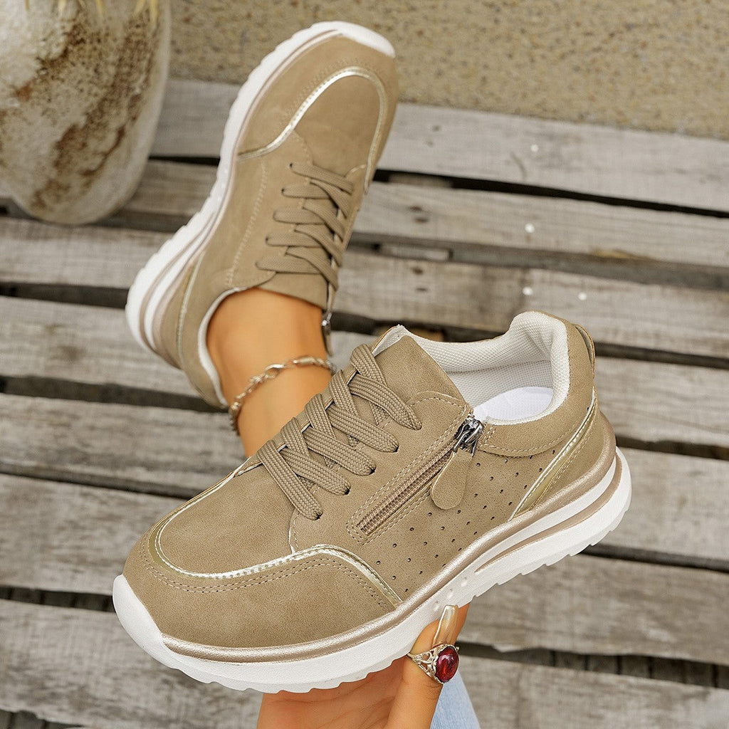 Chunky Heel Side-Zip High-Top Sneaker Boots – 3 Colors EU 36–43