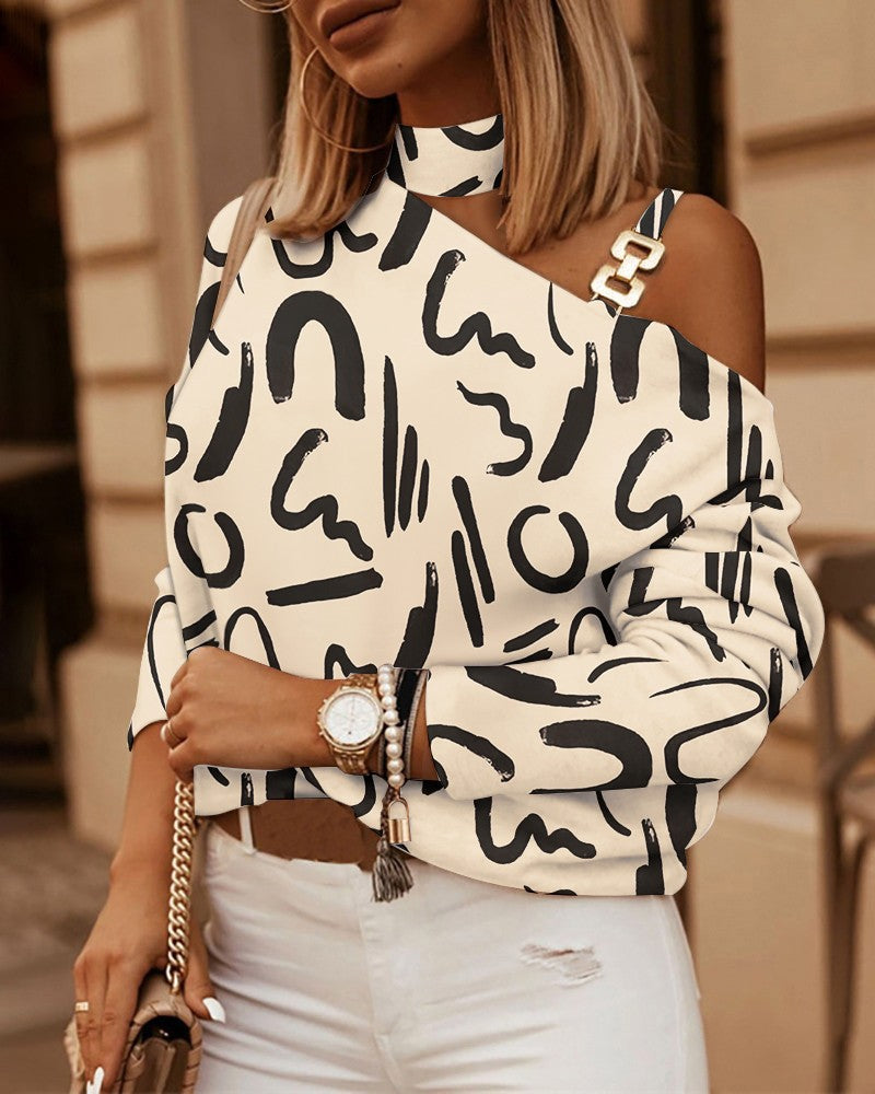 Women's Elegant Zip-Front Blouse