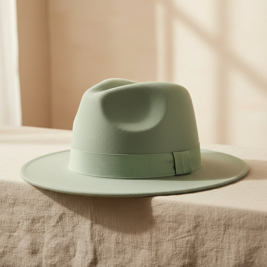Wide Brim Bell Crown Wool Hat – Unisex Sun & Warmth Hat