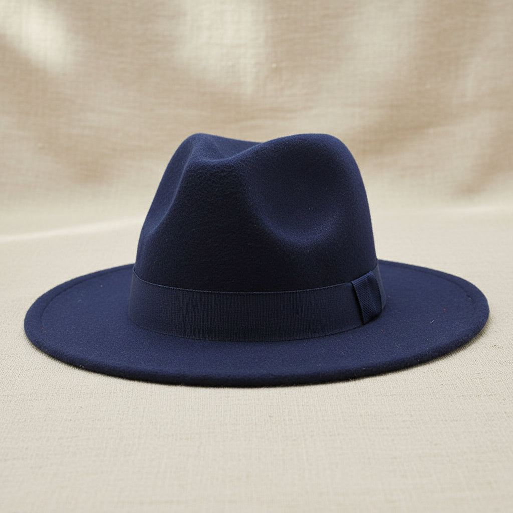 Wide Brim Bell Crown Wool Hat – Unisex Sun & Warmth Hat