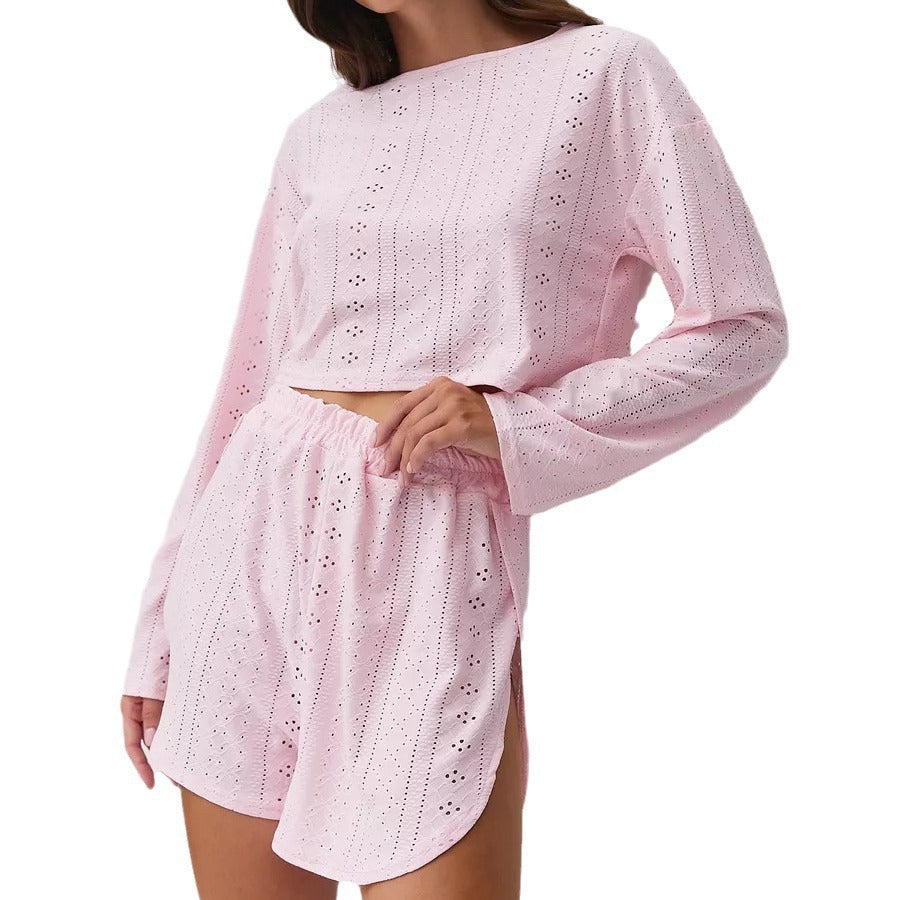 Women’s Slim-Fit Loose Suit Two Piece Shorts Set