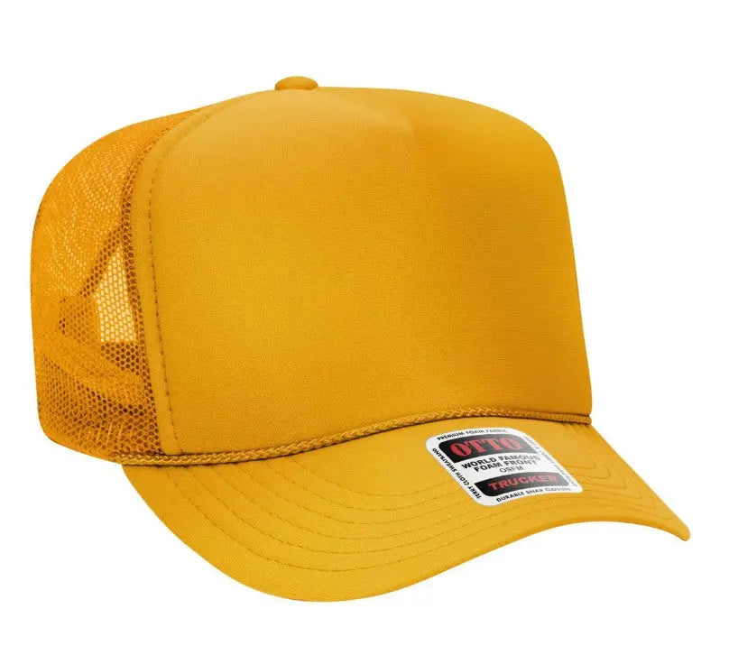 It's River Time Neon Pink Design Adult Otto Foam Trucker Hat