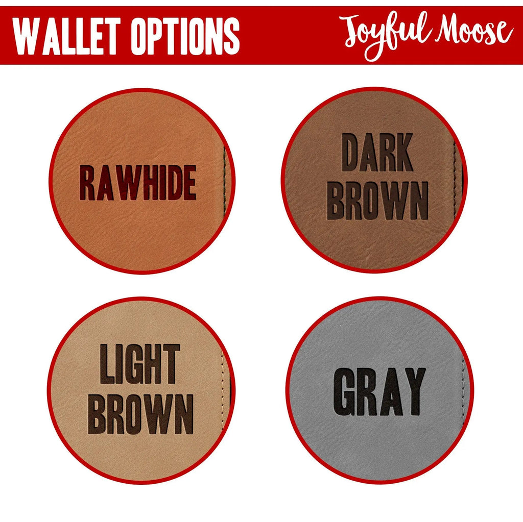 Groomsmen Gifts - Monogram Leather Wallet -  Personalized Mens Wallet Gift for Groomsman