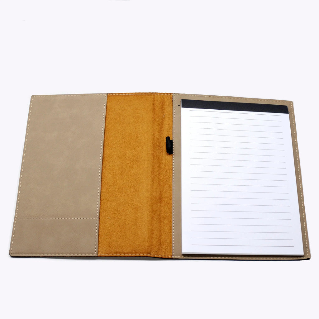 Monogram Legal Pad Holder - Laser Engraved Portfolio - Leather Notepad Folder - Gift for Graduate