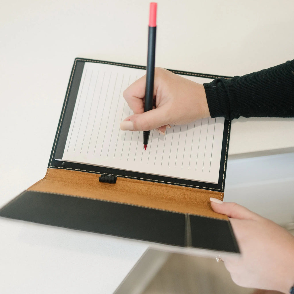 Monogram Legal Pad Holder - Laser Engraved Portfolio - Leather Notepad Folder - Gift for Graduate