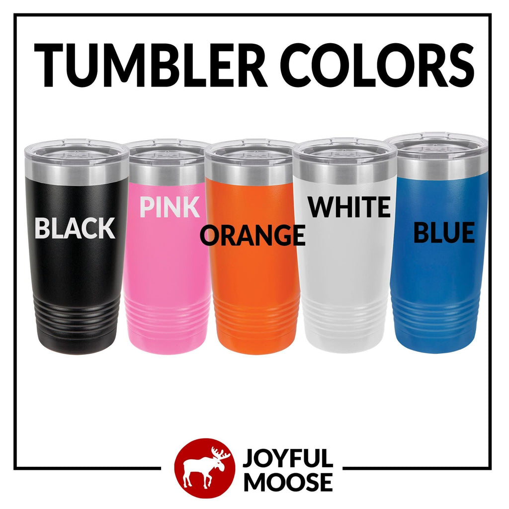 Personalized Sewing Tumbler 20 oz stainless steel insulated drinkware for crafters, hot or cold beverage travel mug, gift for sewists