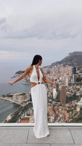 Julia Mateian - Clemence White Knitted Dress