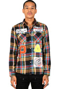 MIKADO Men's premium flannel button down shirt