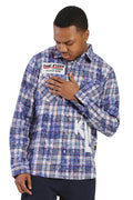 Unik Men's premium flannel button down shirt