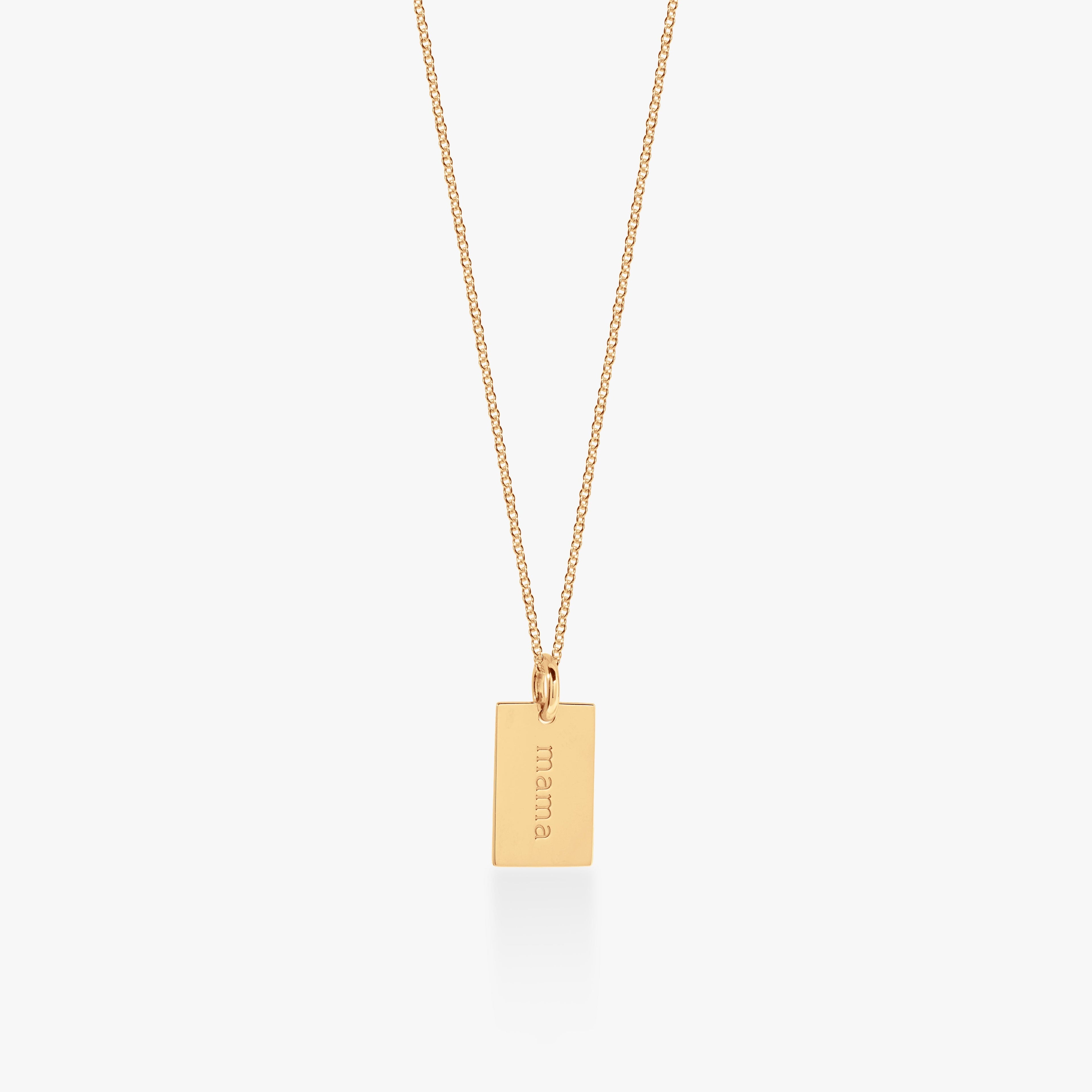 Mama Mini Dog Tag Necklace