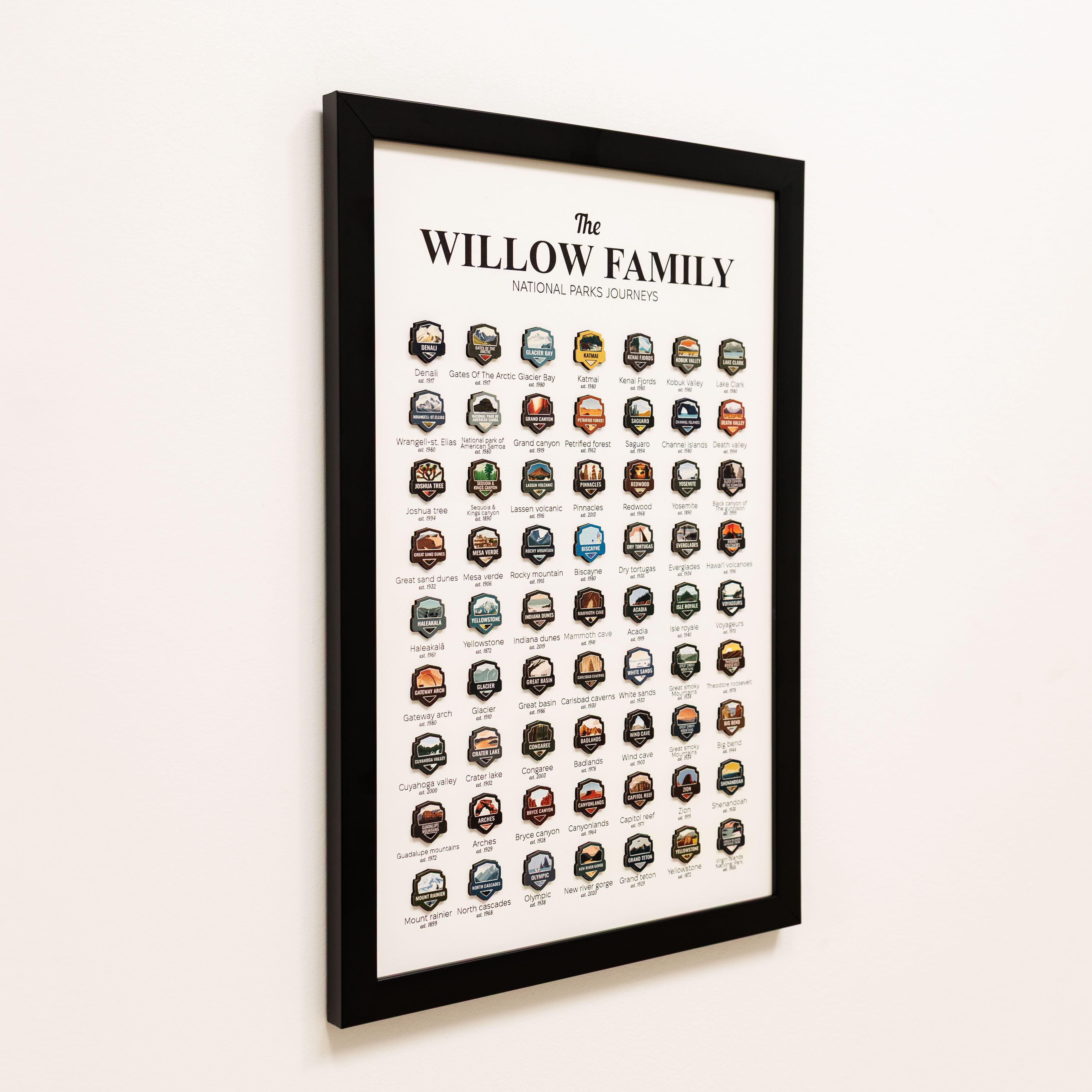 Custom Travel Tracker Poster