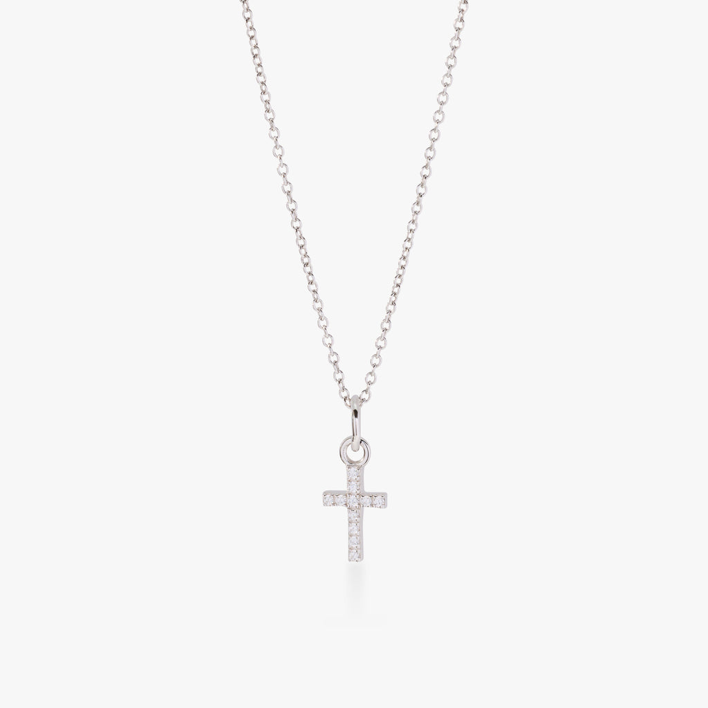 Pavé Cross Necklace