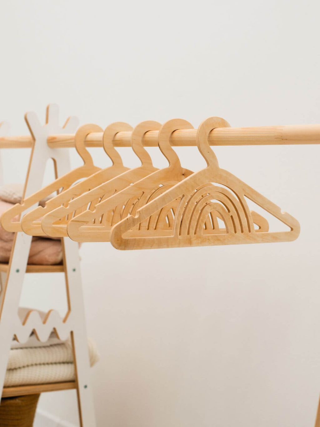 Pack of 5 Wooden Baby Hangers