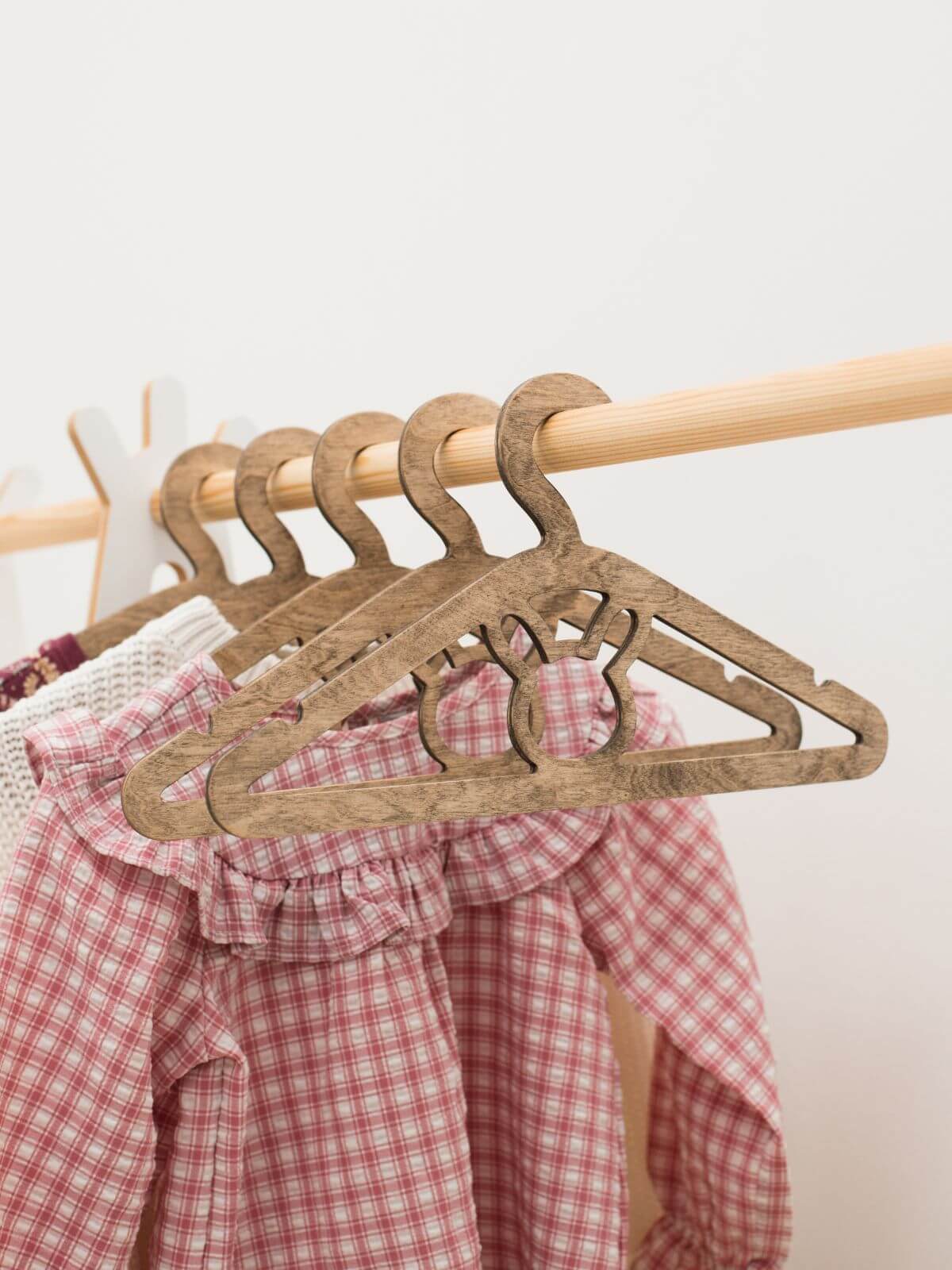 Pack of 5 Wooden Baby Hangers