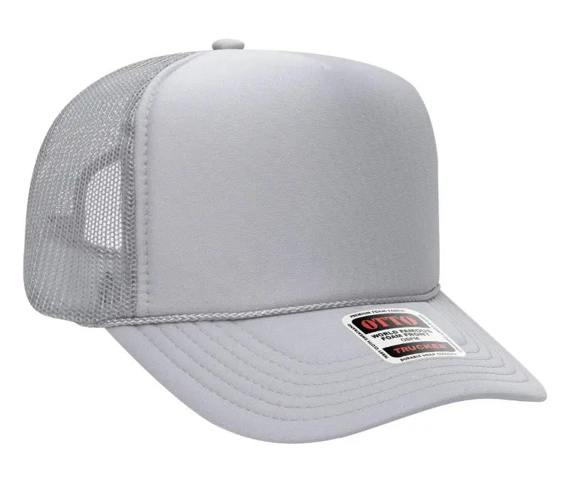 Hot Mess Neon Pink Design Adult Otto Foam Trucker Hat
